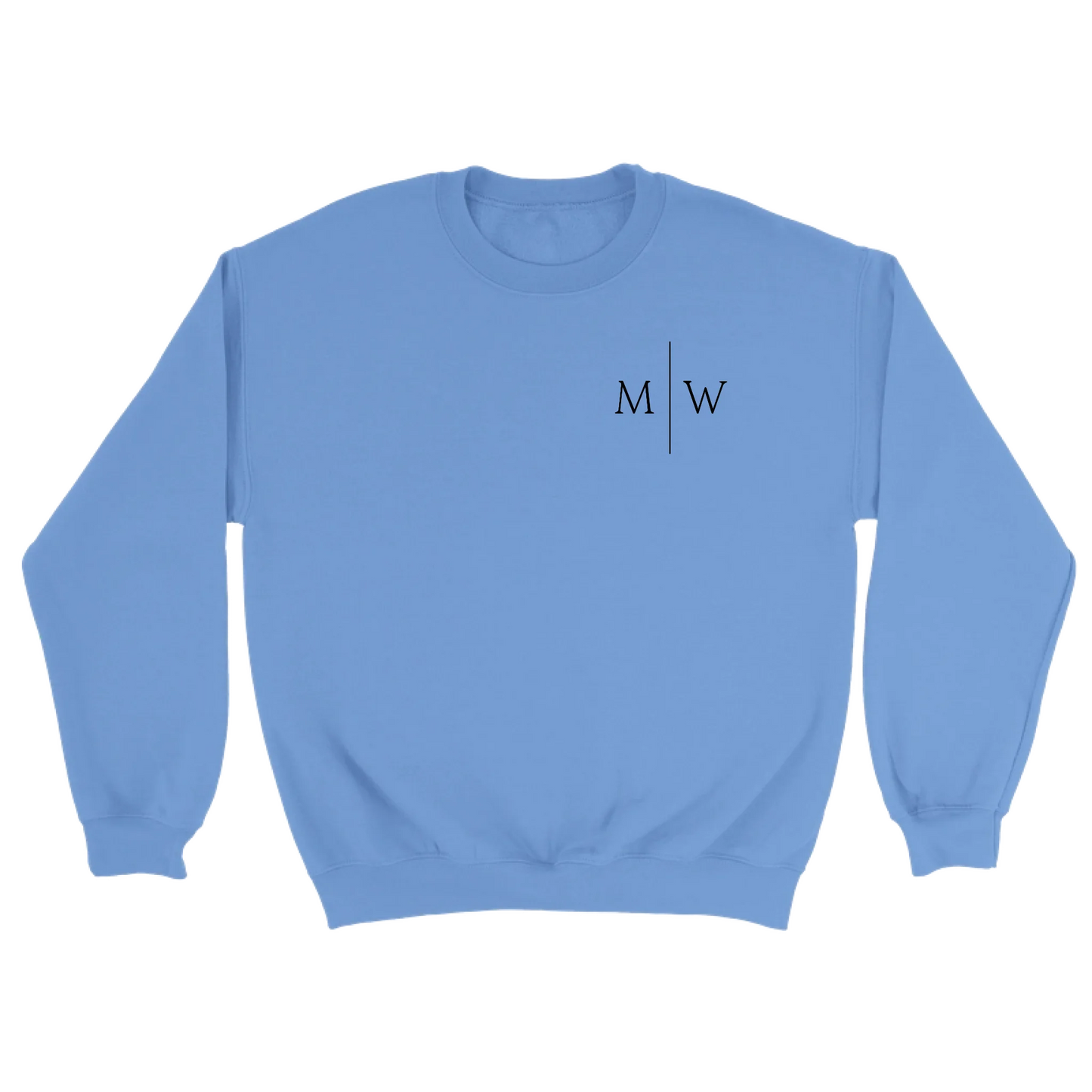 Initialen gestikt - Gepersonaliseerde geborduurde sweater