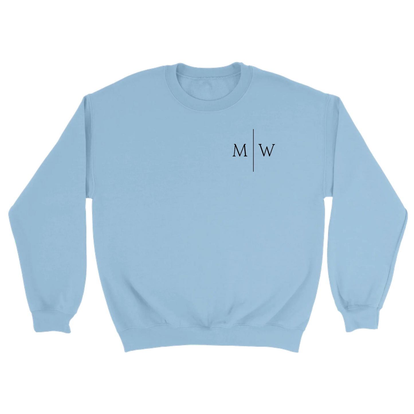 Initialen gestikt - Gepersonaliseerde geborduurde sweater