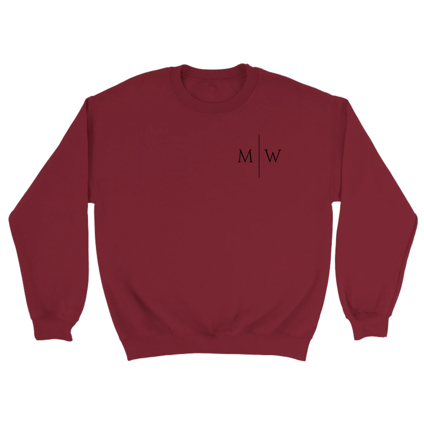 Initialen gestikt - Gepersonaliseerde geborduurde sweater