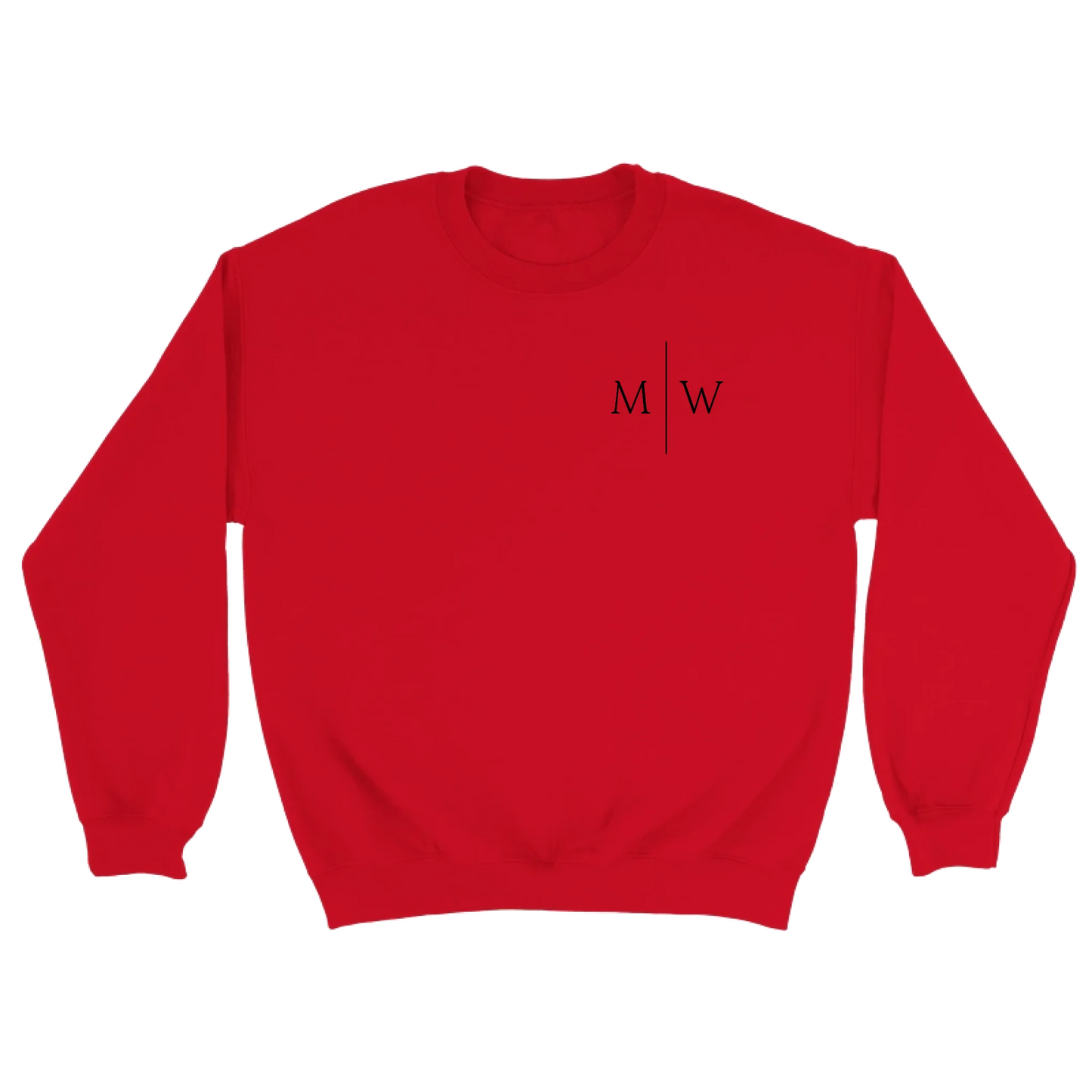 Initialen gestikt - Gepersonaliseerde geborduurde sweater