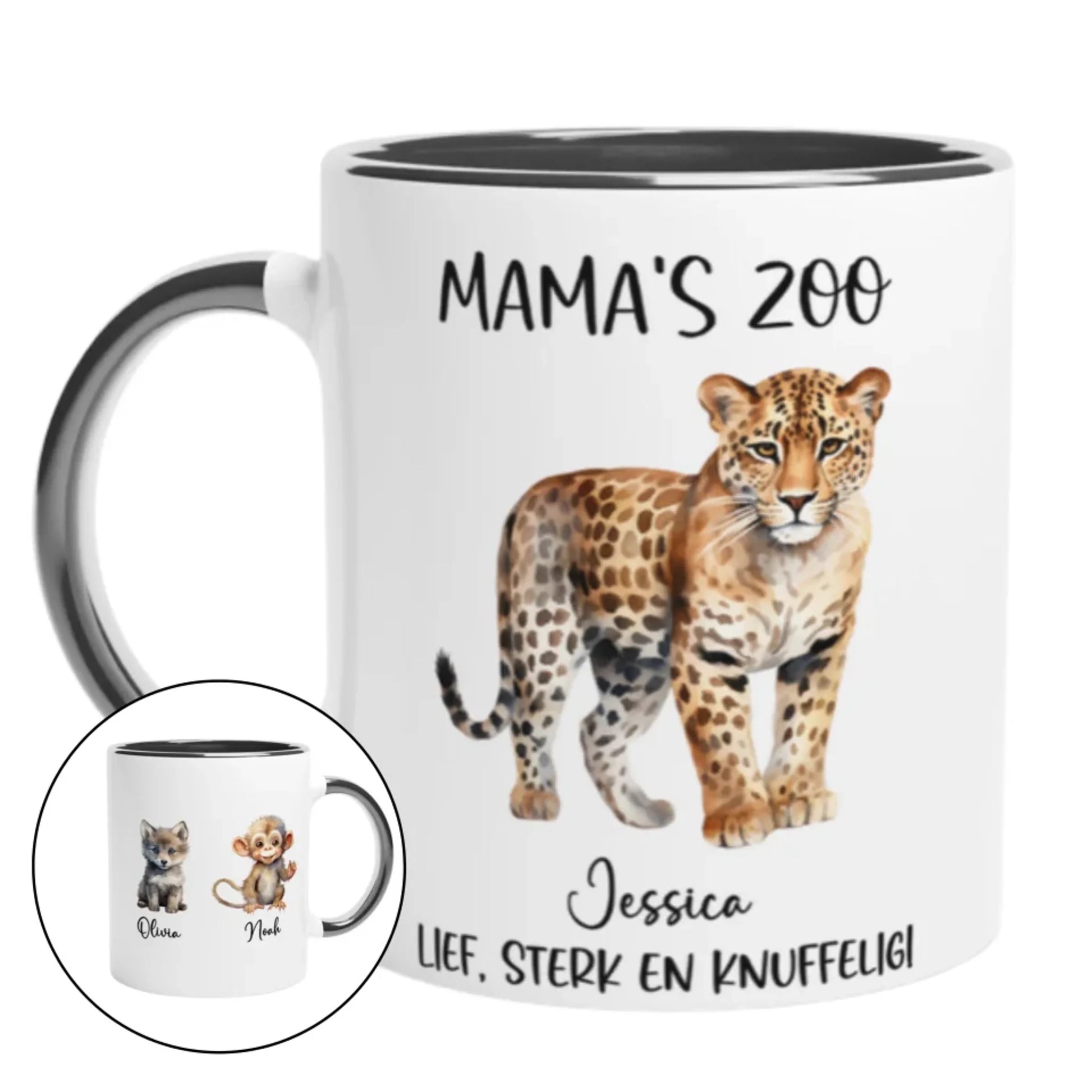 Gepersonaliseerde Moederdagmok mama's zoo (2)