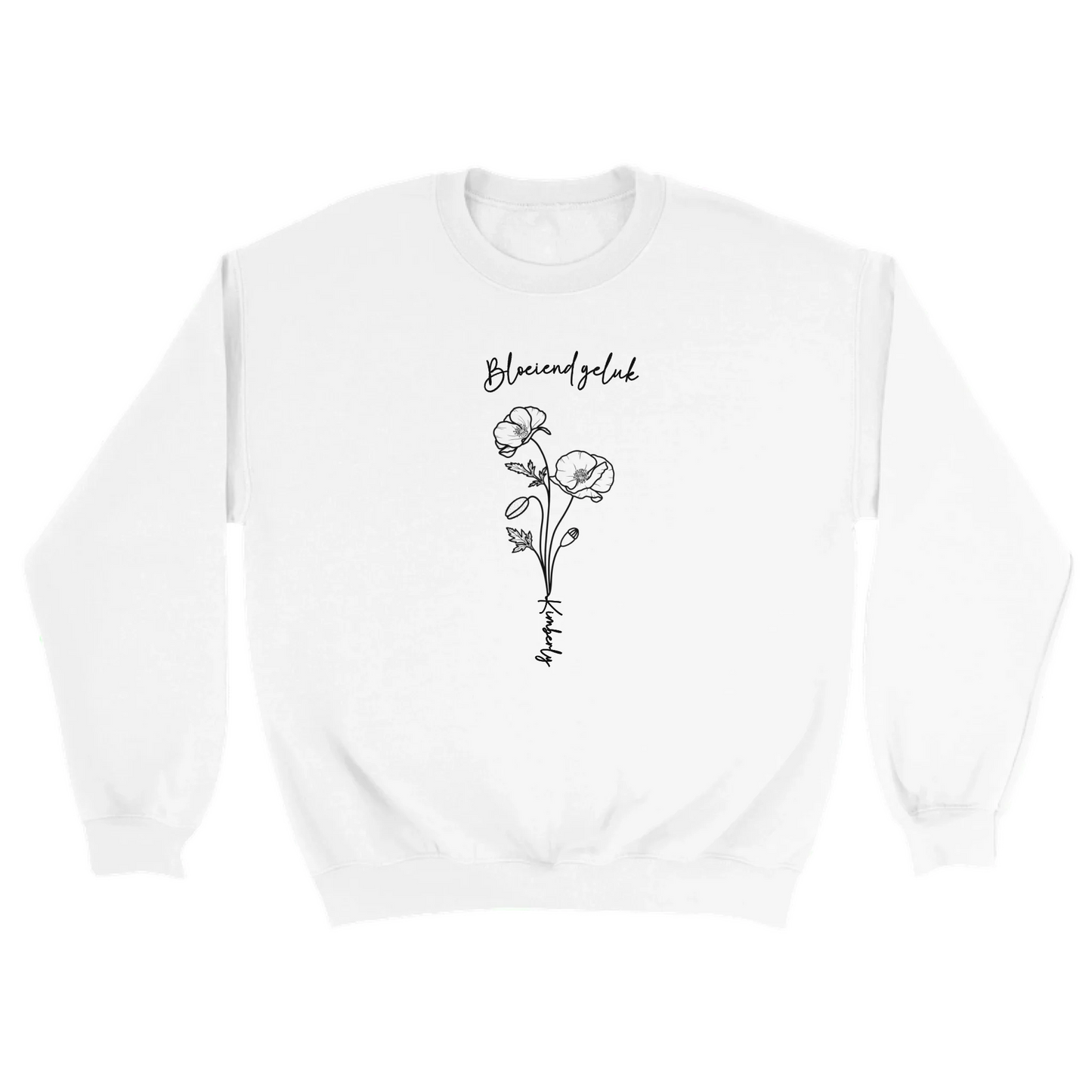 Bloeiend geluk - Gepersonaliseerde sweater