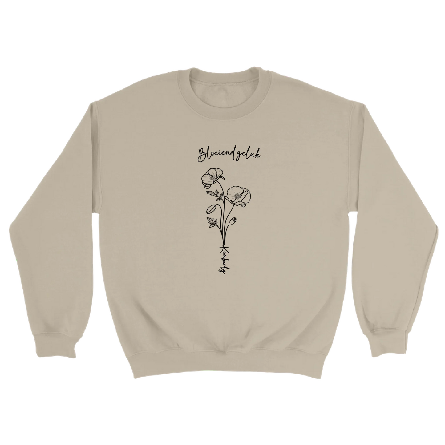 Bloeiend geluk - Gepersonaliseerde sweater