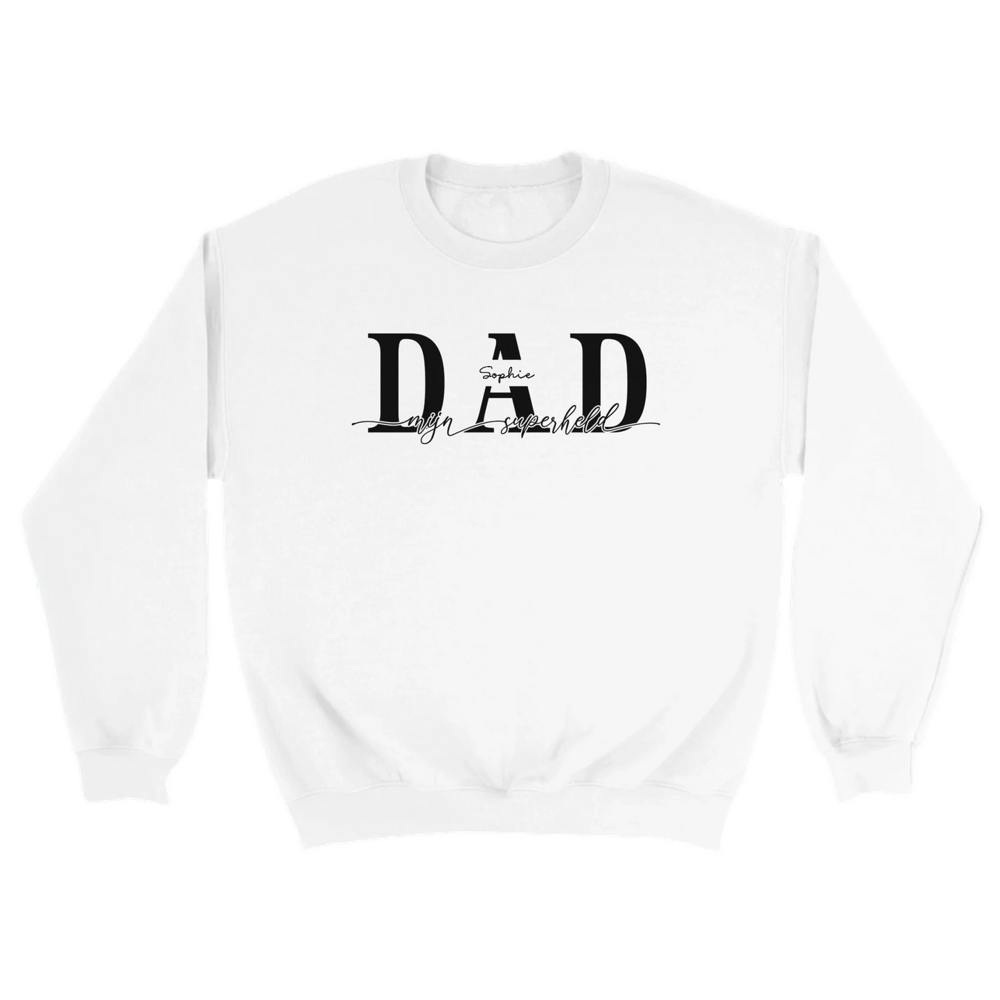 DAD mijn superheld - Gepersonaliseerde sweater