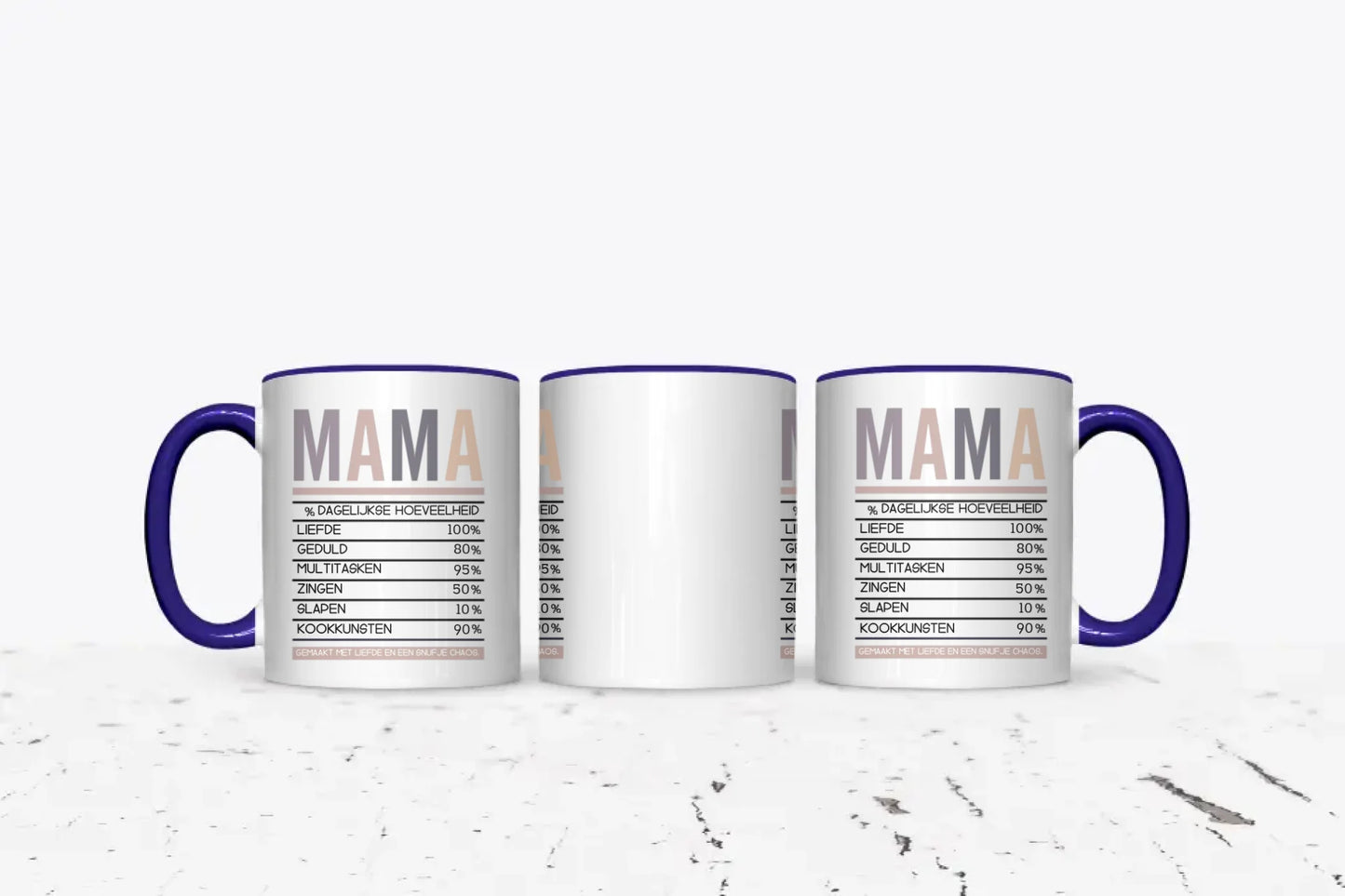 Mama's voedingswaardes - Gepersonaliseerde mok