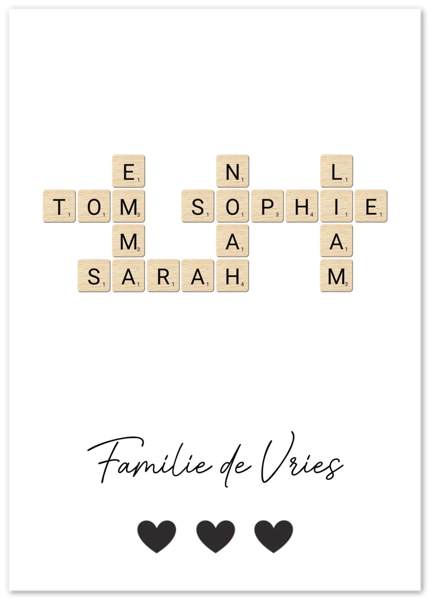Scrabble - Personalized poster