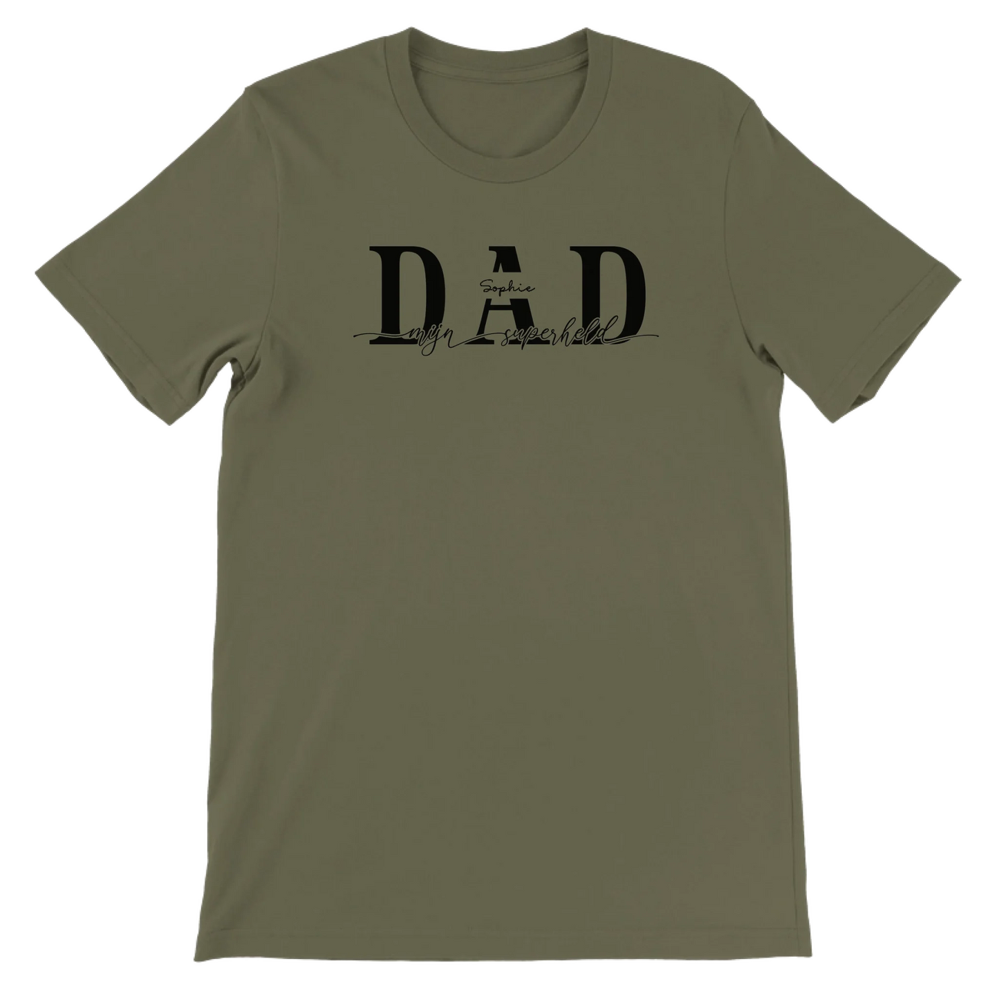 DAD mijn superheld - Gepersonaliseerd Vaderdag T-Shirt