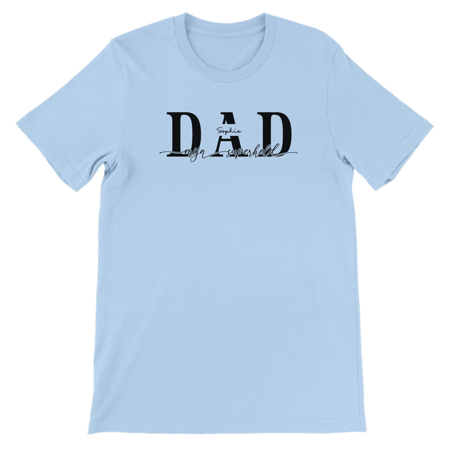 DAD mijn superheld - Gepersonaliseerd Vaderdag T-Shirt