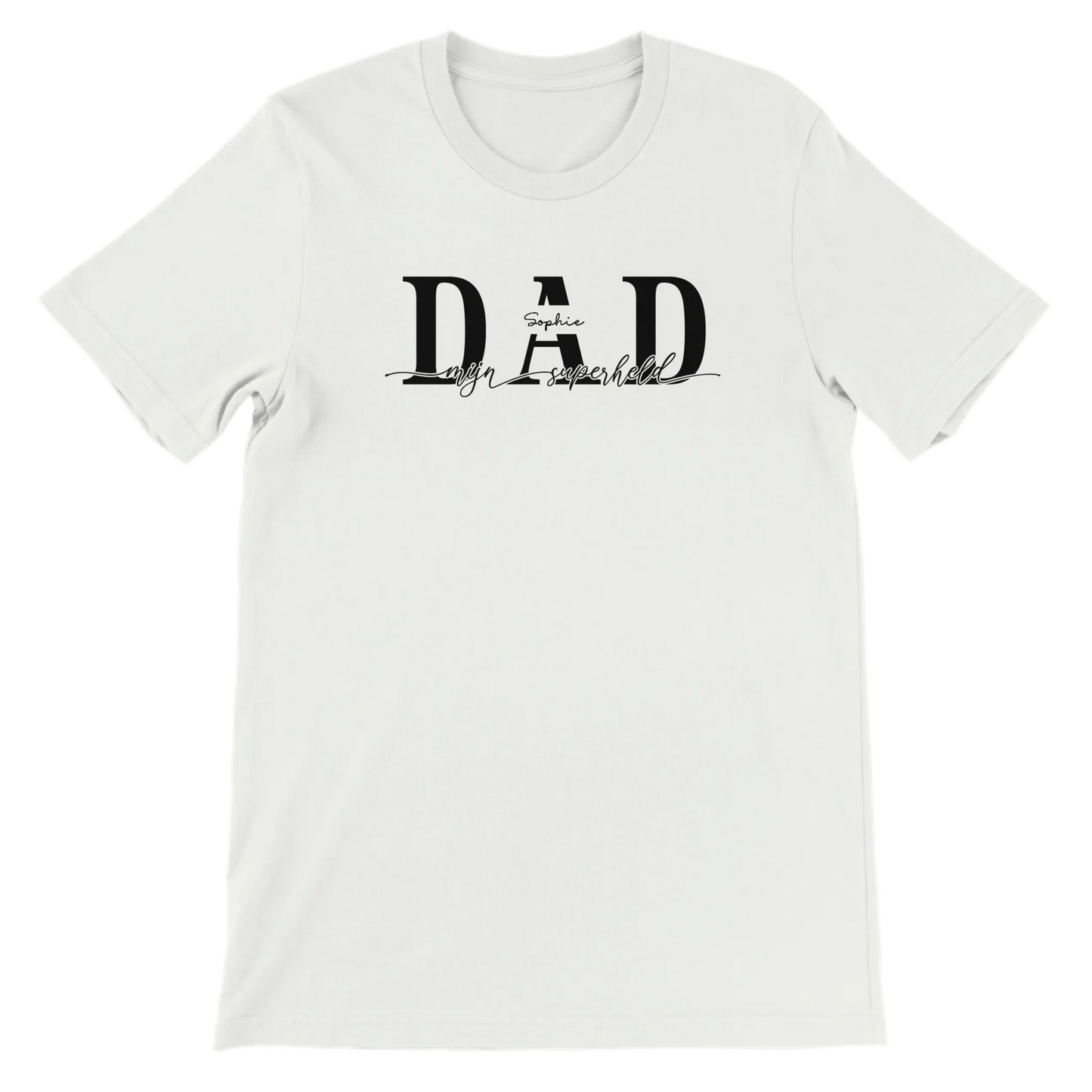 DAD mijn superheld - Gepersonaliseerd Vaderdag T-Shirt