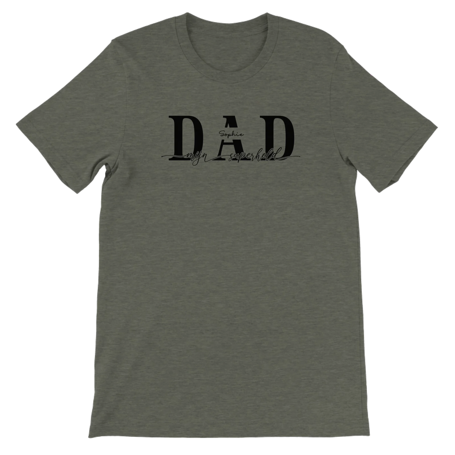 DAD mijn superheld - Gepersonaliseerd Vaderdag T-Shirt