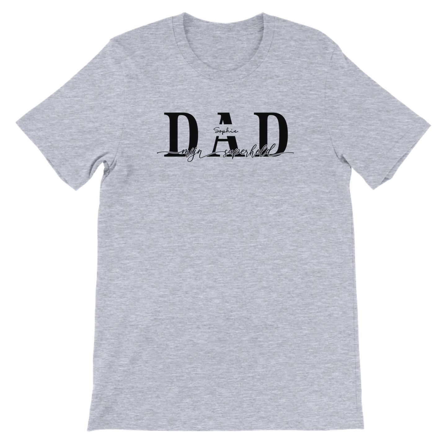 DAD mijn superheld - Gepersonaliseerd Vaderdag T-Shirt