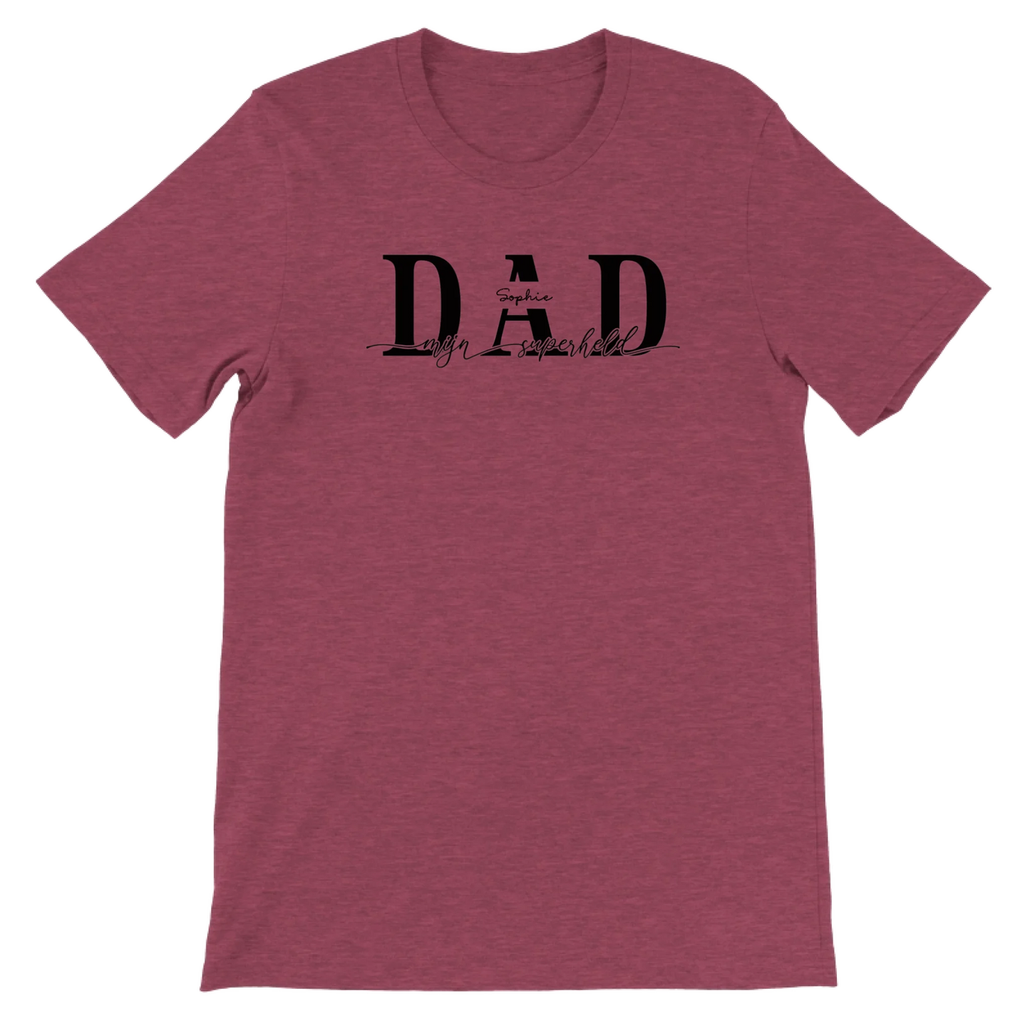 DAD mijn superheld - Gepersonaliseerd Vaderdag T-Shirt