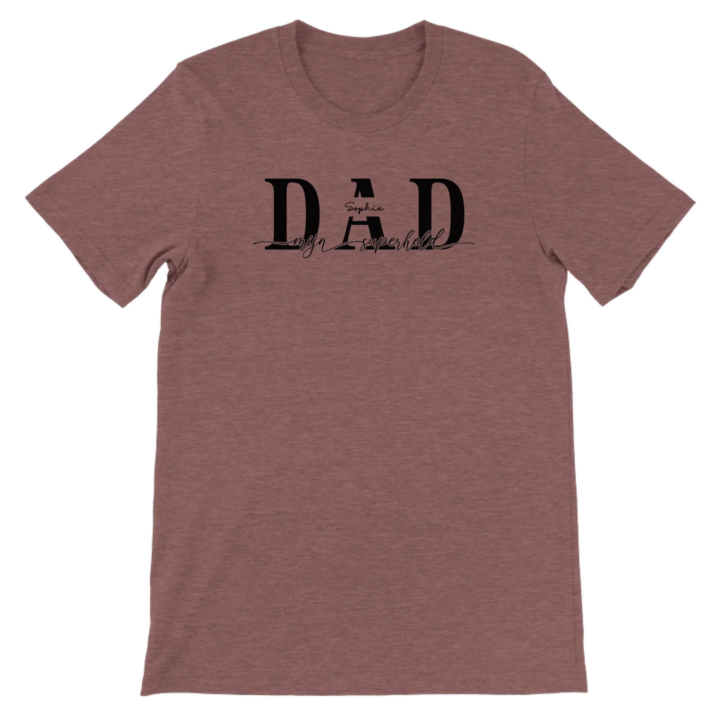 DAD mijn superheld - Gepersonaliseerd Vaderdag T-Shirt