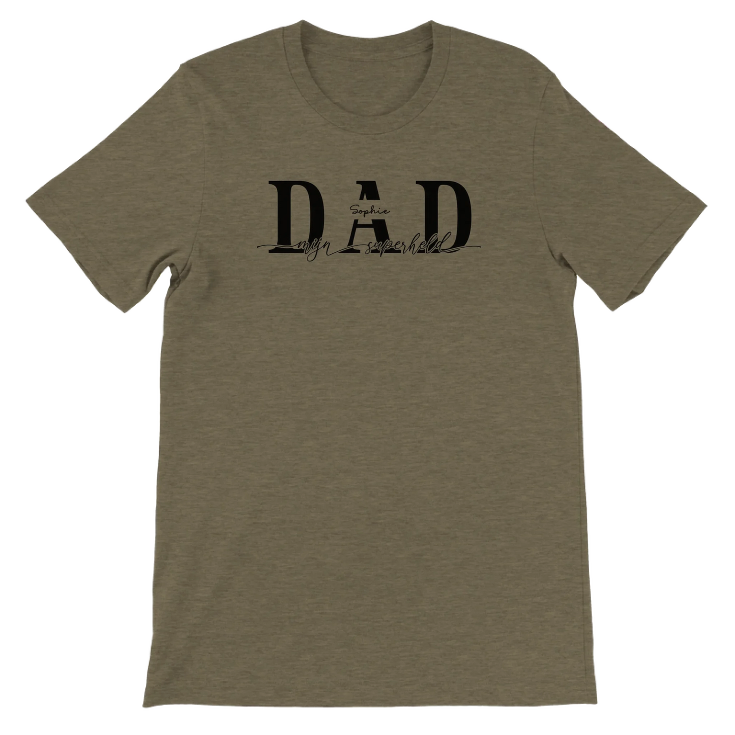 DAD mijn superheld - Gepersonaliseerd Vaderdag T-Shirt