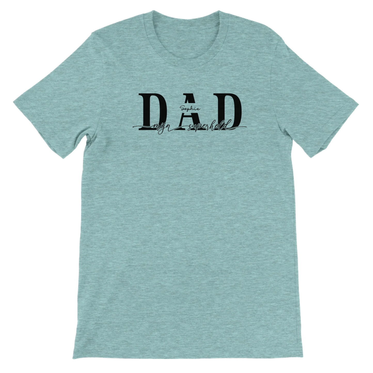 DAD mijn superheld - Gepersonaliseerd Vaderdag T-Shirt
