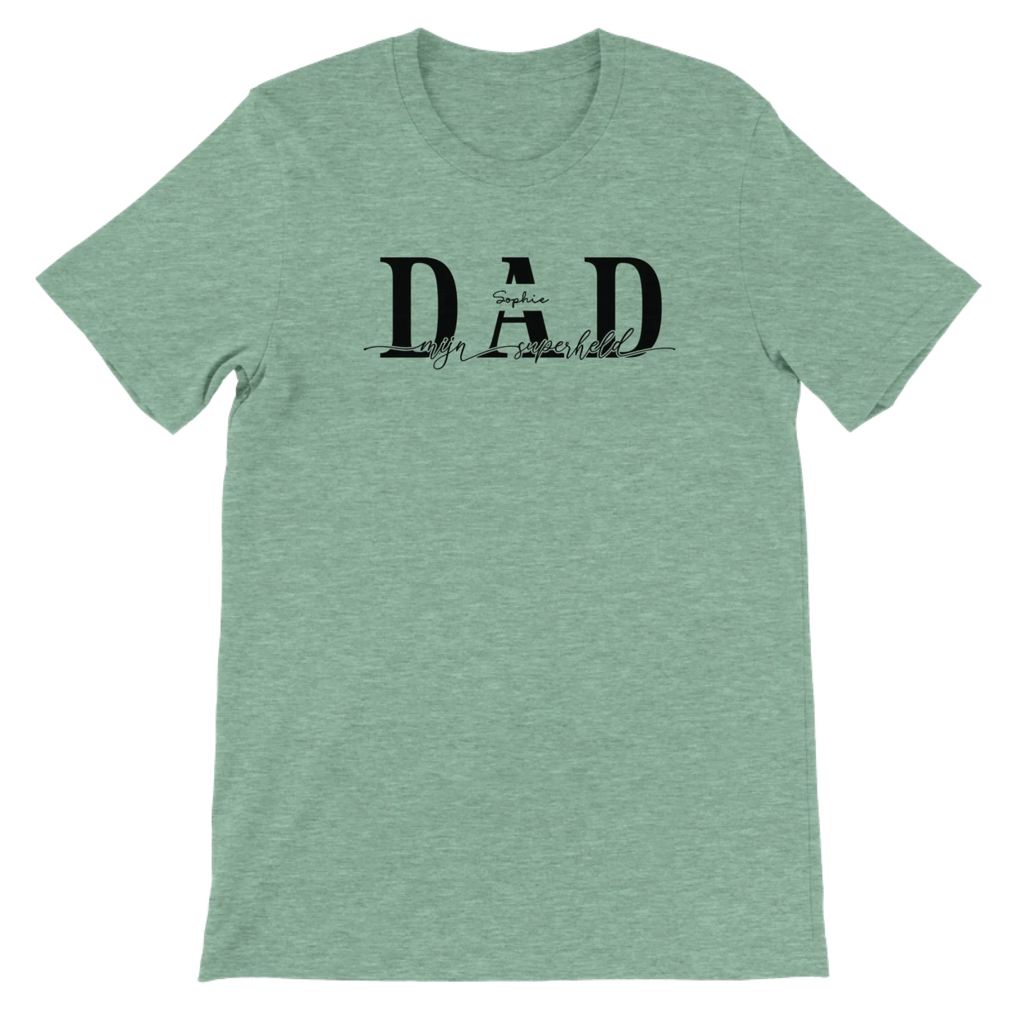 DAD mijn superheld - Gepersonaliseerd Vaderdag T-Shirt